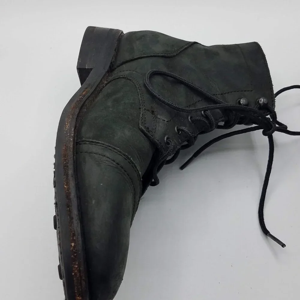 Thursday Boot Company Captain Boots Mens 10 Matte Black Leather 21035 2833 Size: